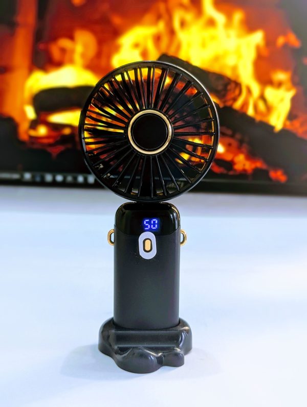 Mini Hand Fan N15 with digital display - Image 3